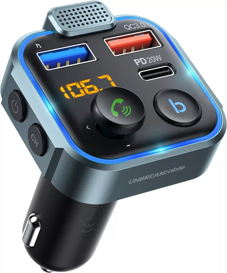 UNBREAKcable The Ultimate Bluetooth FM Transmitter