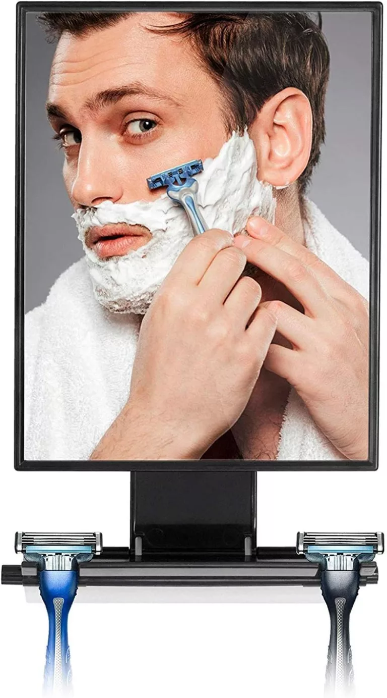 ToiletTree Products Fogless Shower Mirror – Anti-Fog Mirror – Adjustable Shaving Mirror with a Squeegee